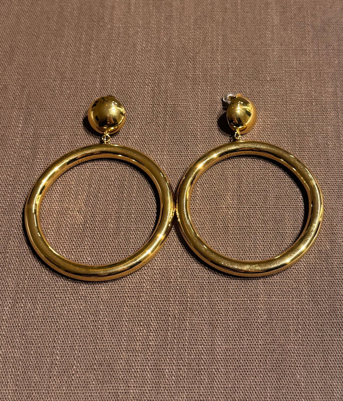 Orecchini cerchi Gold