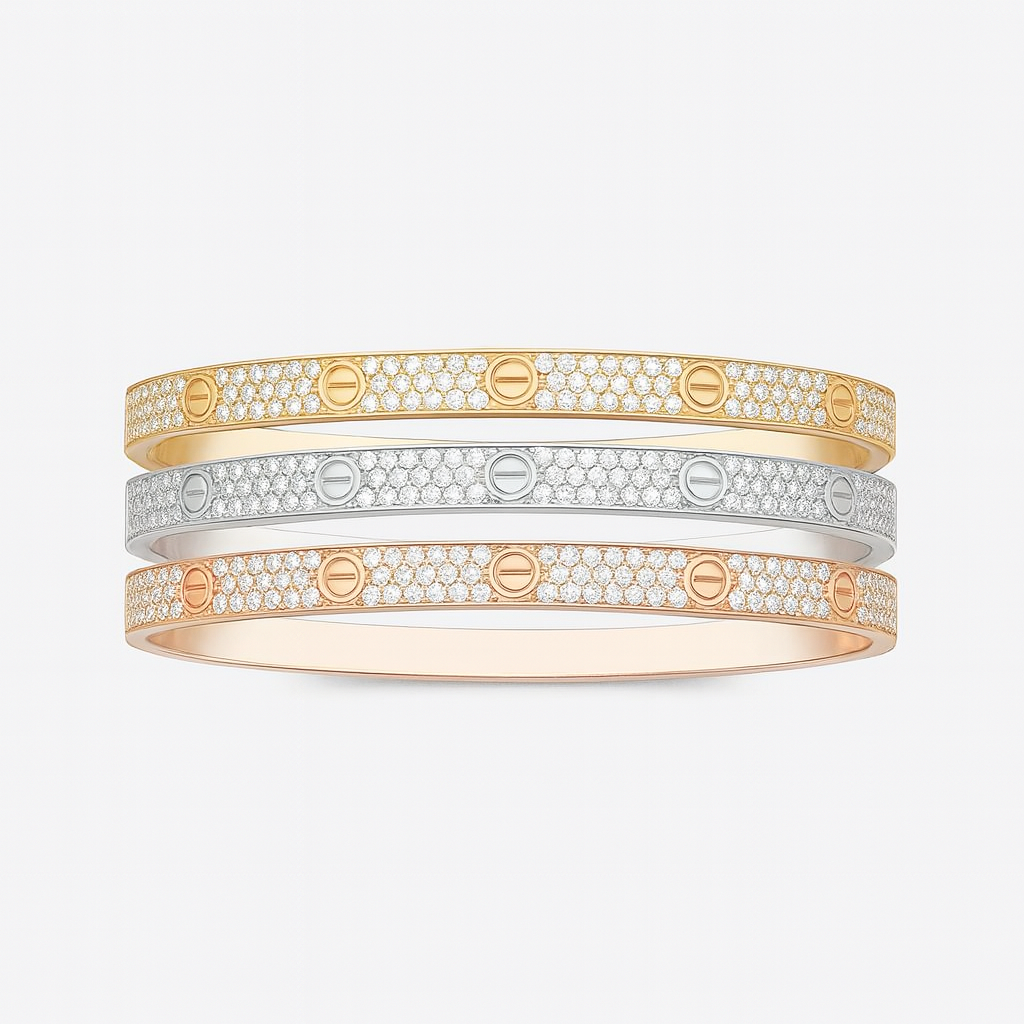Bracciale Baciamano tennis cristalli in acciaio | Beloved Gioielli