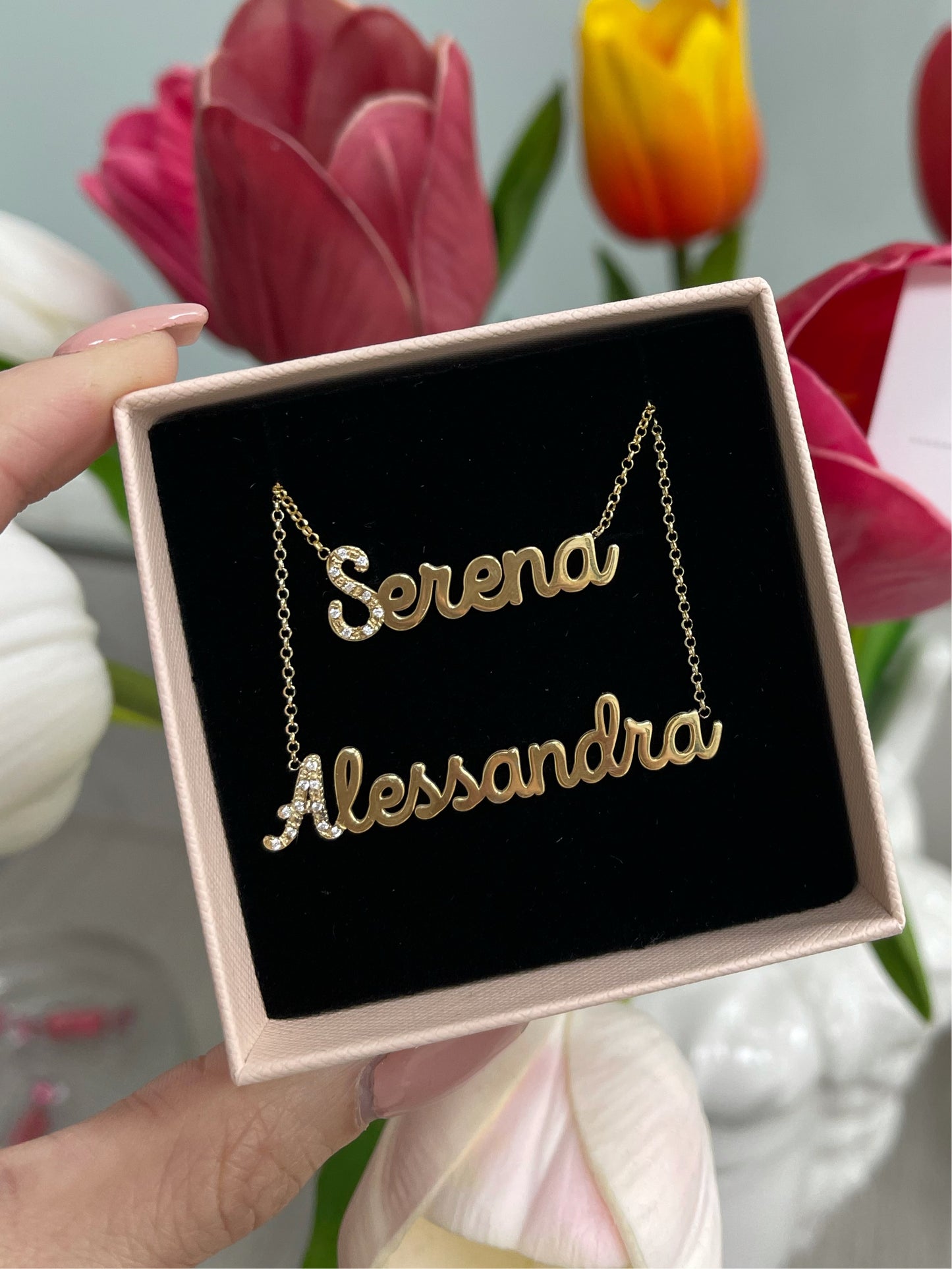 Collana Initial Diamond