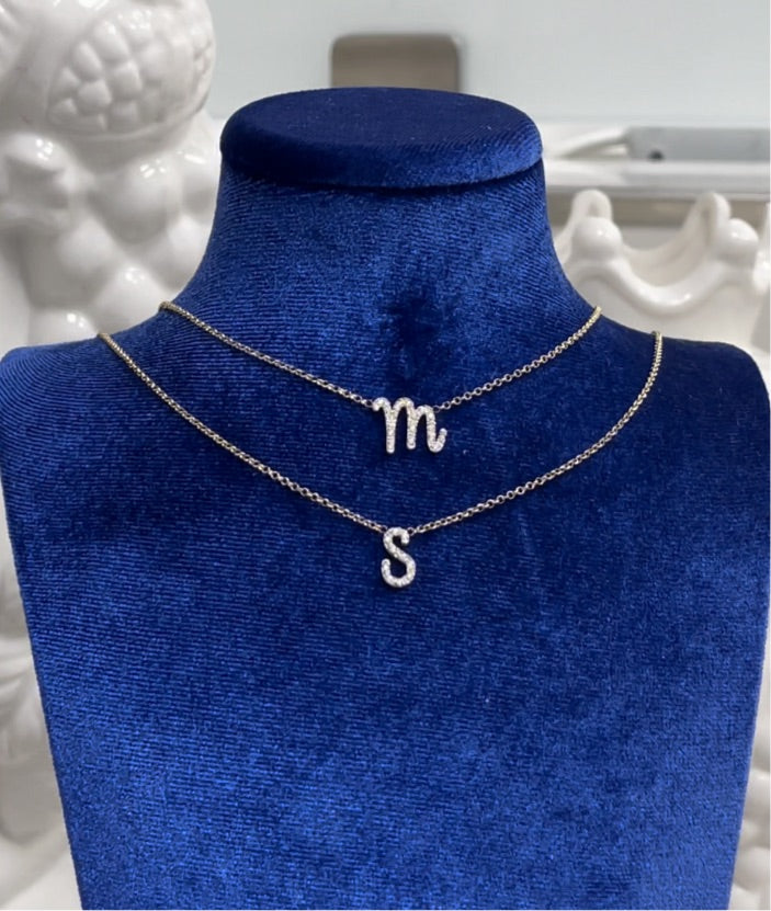 Collana Letter Diamond