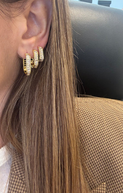 Orecchini Baguette