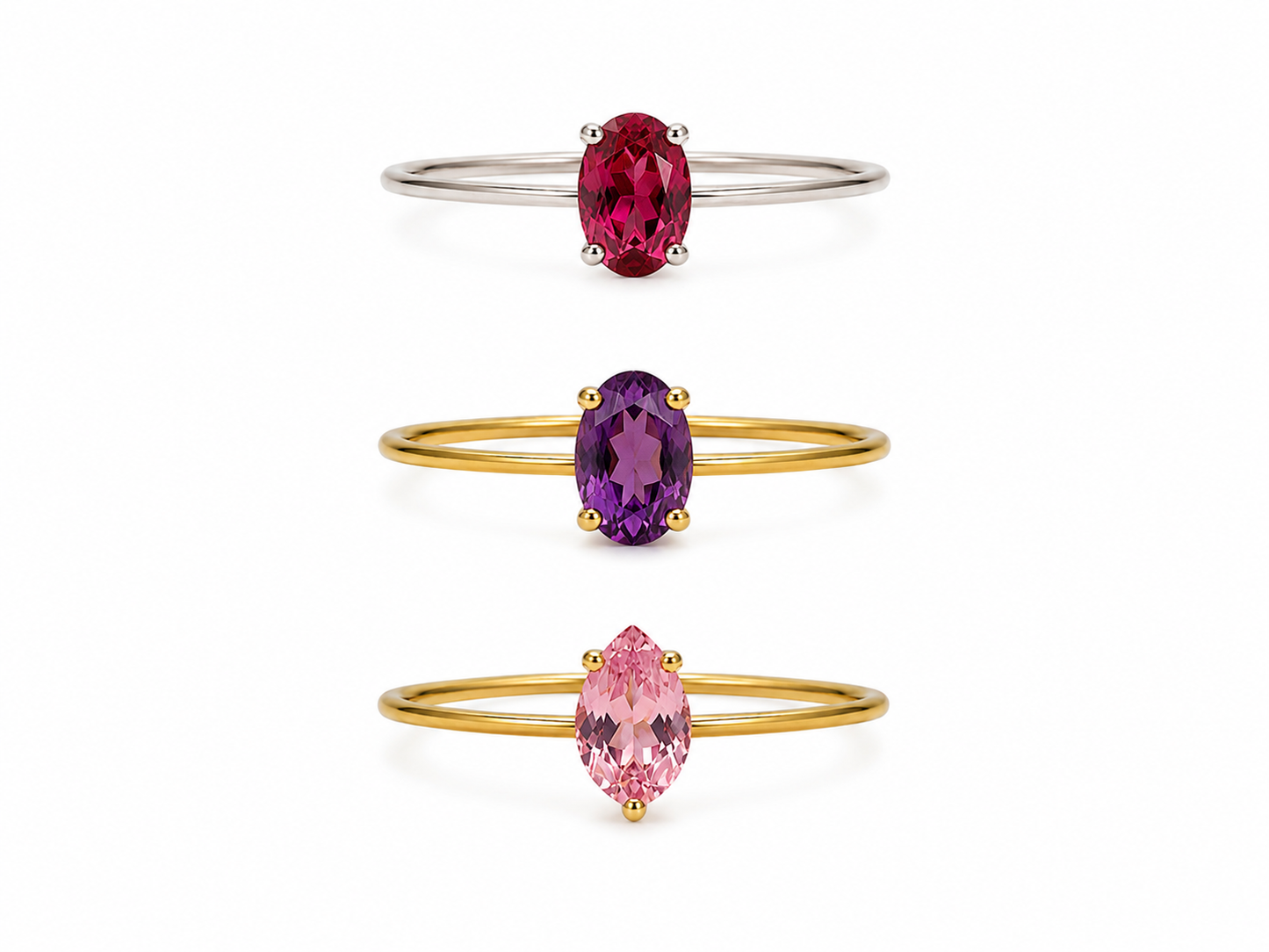 Set di 3 mini ring
