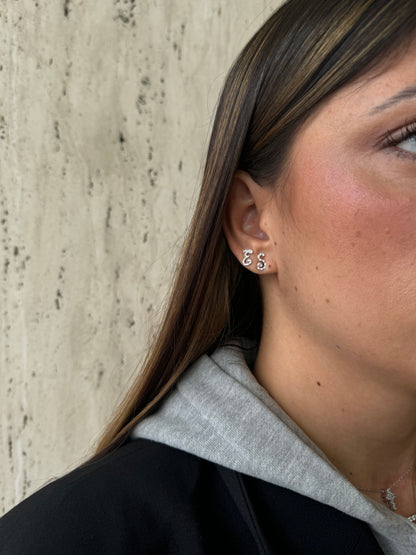 Orecchini Letter Diamond