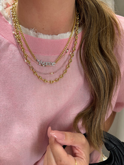 Collana Groumetta Name Diamond