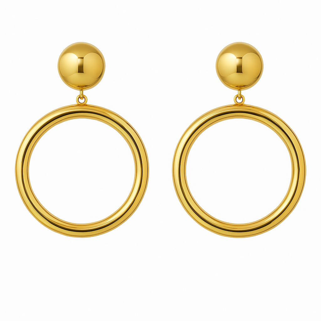 Orecchini cerchi Gold