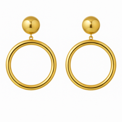 Orecchini cerchi Gold