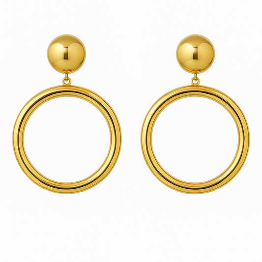 Orecchini cerchi Gold