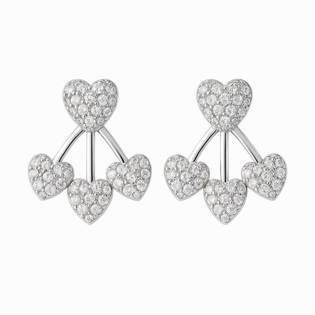 Orecchini multi cuore