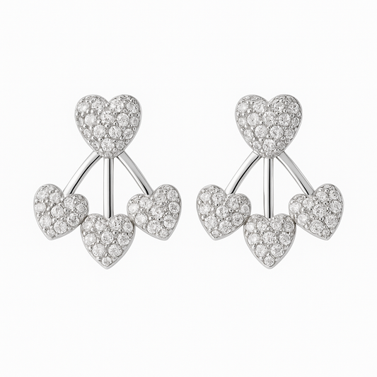 Orecchini multi cuore