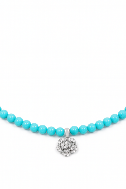 Collana Turchese con Camelia