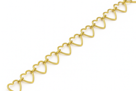 Cavigliera Cuori Intrecciati