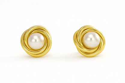 Orecchini Tarallo con Perle