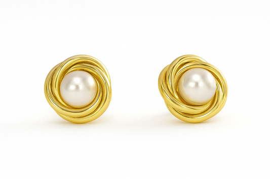 Orecchini Tarallo con Perle