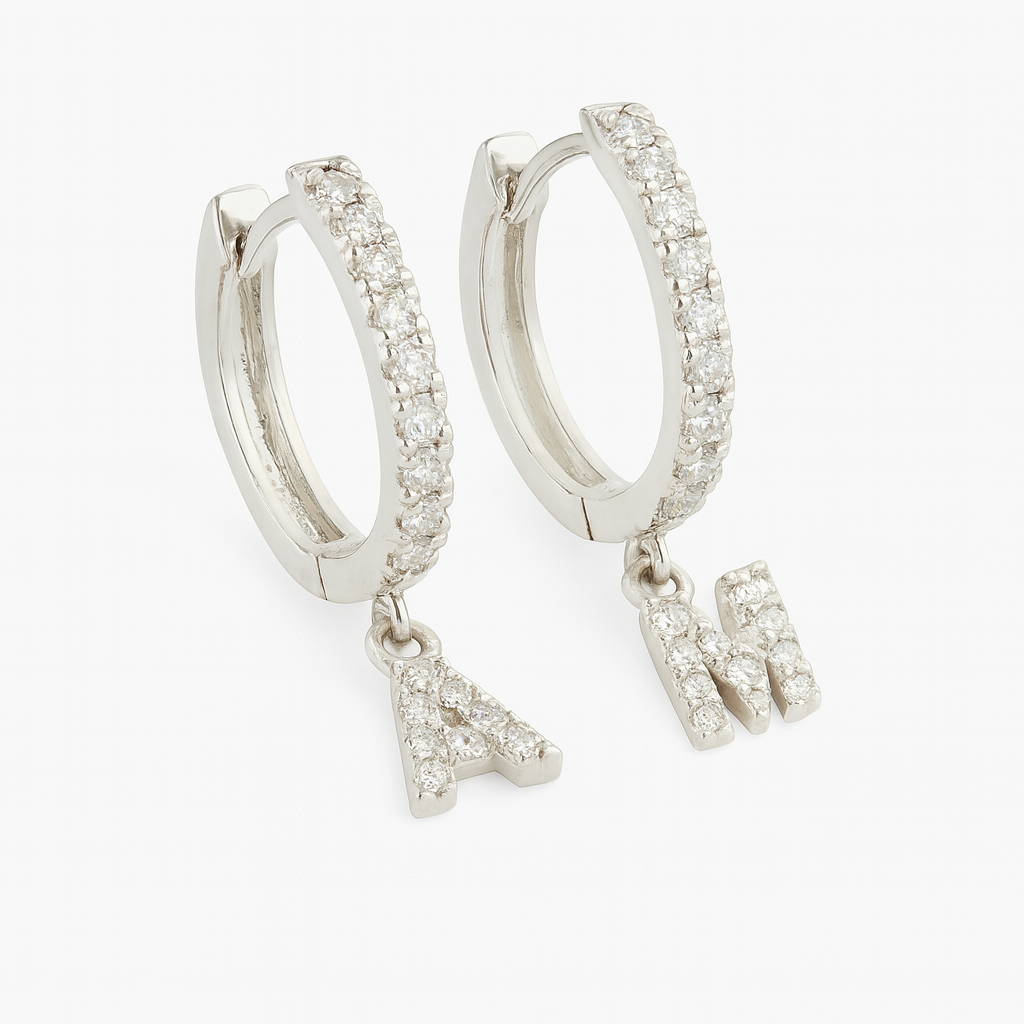 Orecchino Cerchio microLetter