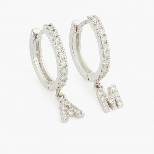 Orecchino Cerchio microLetter