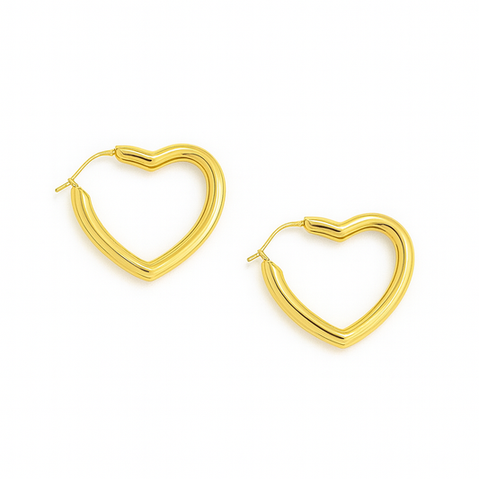 Orecchini Cerchi Cuore