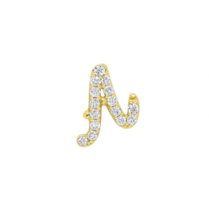 Orecchino micro Letter Diamond