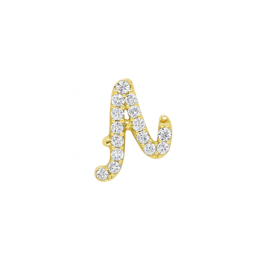 Orecchino micro Letter Diamond