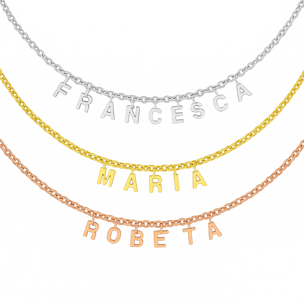 Collana Personalizzata con Lettere Pendenti