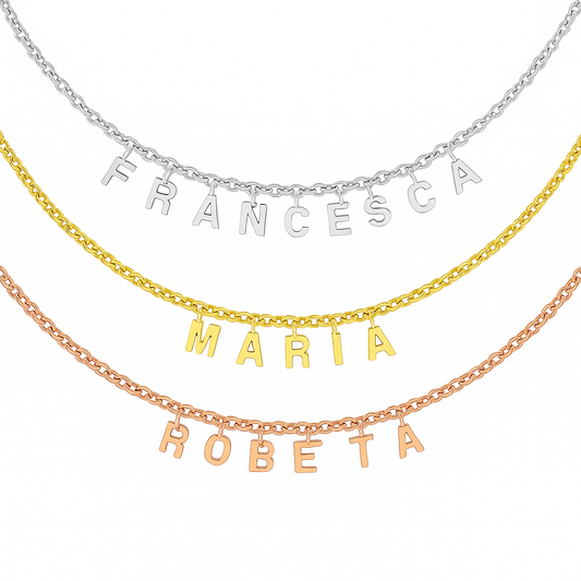 Collana Personalizzata con Lettere Pendenti