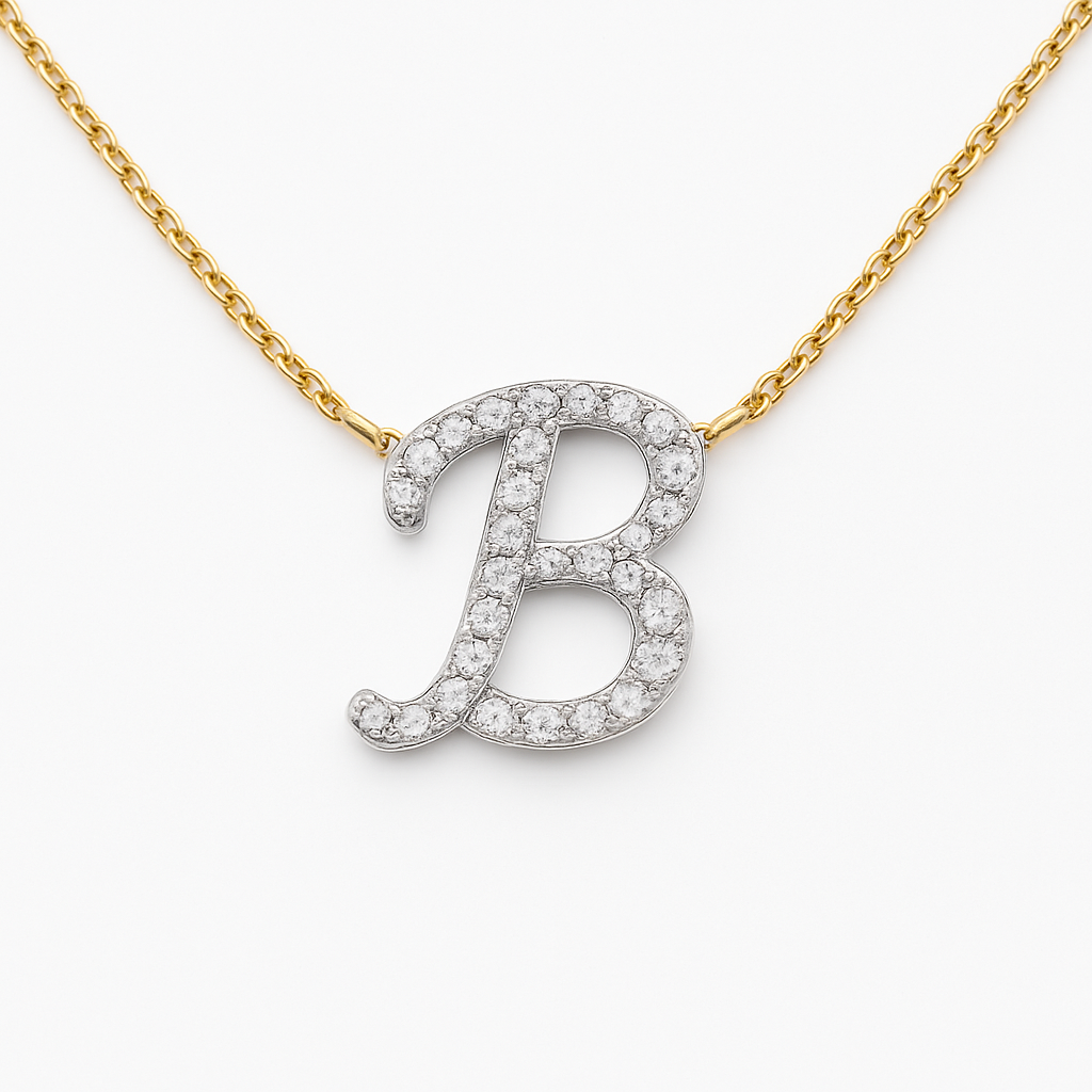 Collana Letter Diamond GOLD