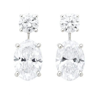 Orecchini Hailey Double Oval cut