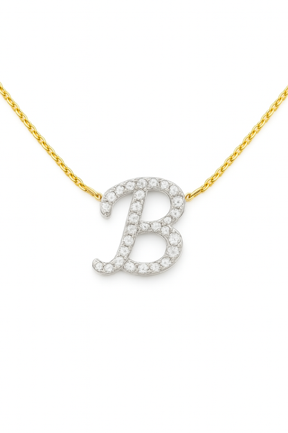 Collana Letter Diamond