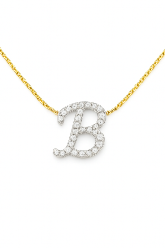 Collana Letter Diamond