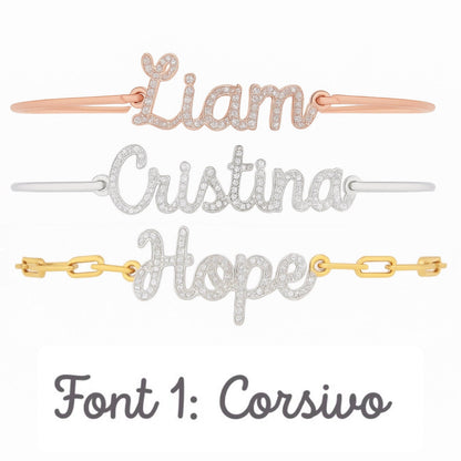 Bracciale Name Diamond