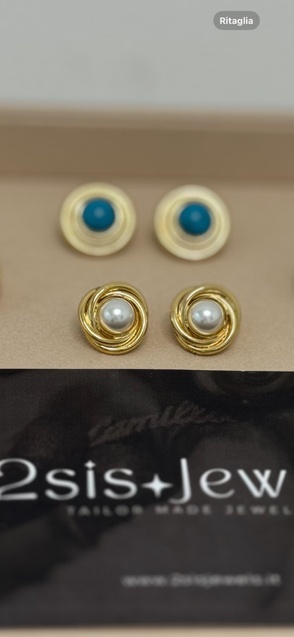 Orecchini Tarallo con Perle