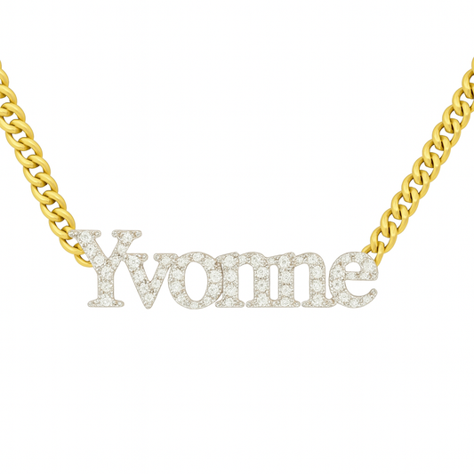 Collana Groumetta Name Diamond