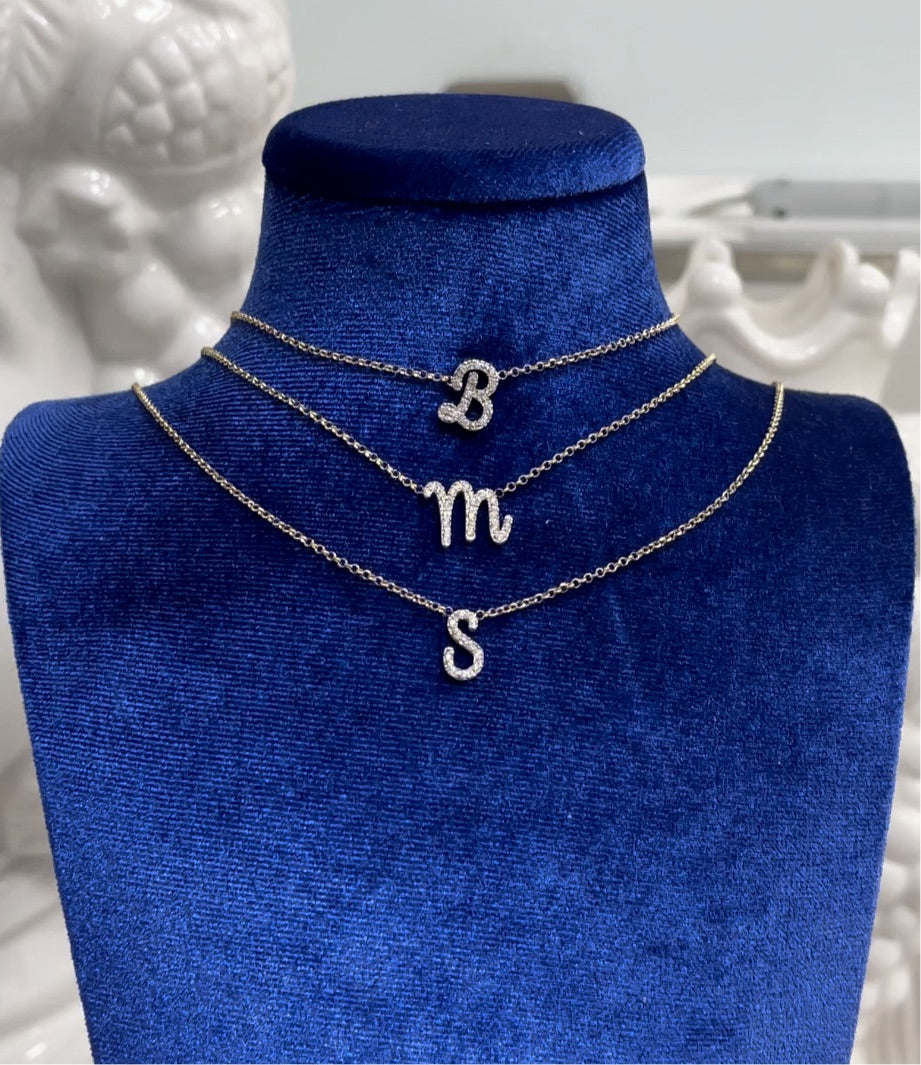 Collana Letter Diamond