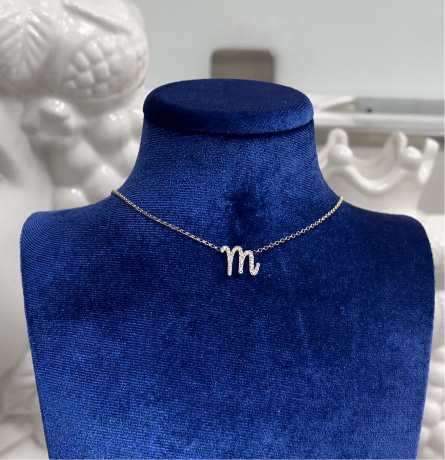 Collana Letter Diamond