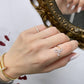 Anello Letter Diamond GOLD