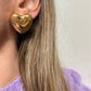 Orecchini Cuori Bombati GOLD L