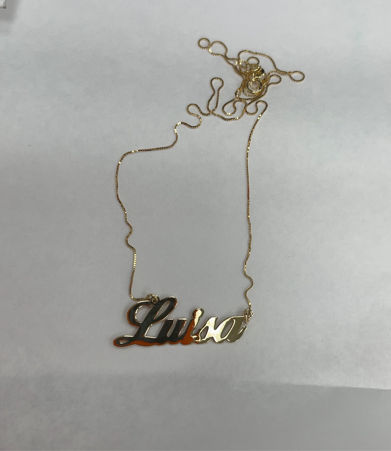 Collana Name in oro 18 kt